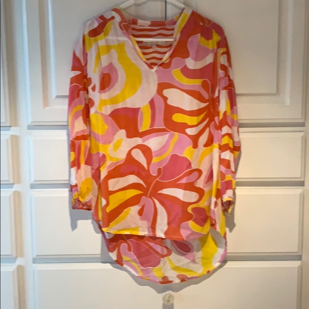 Bright colored tunic!